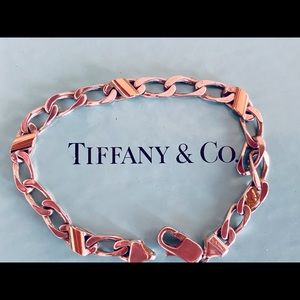 Tiffany Sterling Silver Bracelet with 18K Gold